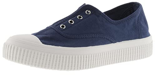 victoria Inglesas 1915 Re-Edition Lona & Elástico Central & Refuerzo En La Puntera 1176100 para Mujer Marino 40