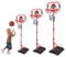 COO11 Kids Basketball Hoop Stand, 172-204cm Adjustable Height Portable and Free Standing Backboard Set, Indoor/Outdoor Sports Game, Includes Basketball, Net and Pump, Suitable for Toddlers Ages 3+