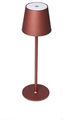 Teramo led Lampada Da Tavolo Led Ricaricabile Touch Luce Calda Naturale Fredda (CORTEN)
