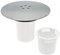 Shower Drain Cover Replacement, 90mm/115mm High Flow Shower Plughole Cover Chrome, Shower Waste Trap Cover, Removable Top Fitting Cap Parts, Plug Hole Cover for Shower Drain Outlet