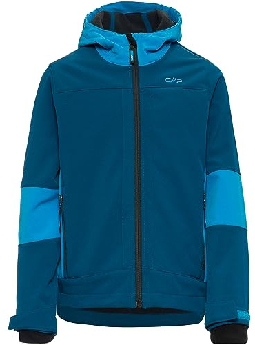 CMP - Kinderjacke mit fester Kapuze, Petrol-Fluss, 152