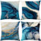 ARNTY Kissenbezug 45x45, Kissenbezüge 4er Set Dekokissen Kissenbezüge Dekoration Outdoor Kissenhülle Dekokissen für Schlafzimmer, Sofa, Stuhl, Bett, Garten (Tie-Dye-Blau, Leinen)