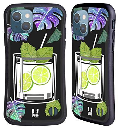 Head Case Designs Vodka Cocktails Hybride Handyhülle Hülle Huelle kompatibel mit Apple iPhone 13
