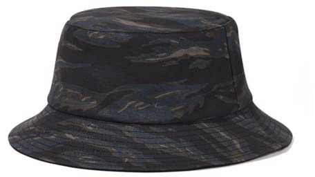 Fischerhut Herren Damen Bucket Hat Camouflage Sonnenhut Anti-UV Sommerhut Faltbar Eimer Hut Outdoor Anglermütze Doppelseitiger Kappe Strand Freizeithut Breite Krempe Cap für Wandern Bergsteigen