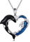 AXELUNA Orca Halskette Sterling Silber Wal Halskette Ozean Anhänger Schmuck Geschenke für Frauen