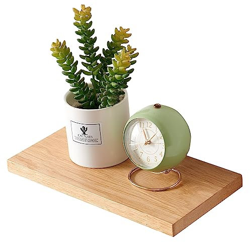 OAKERLAND Etagere Murale en Bois, Flottante Etagere Murale Chêne pour Salon Chambre Bureau Salle de Bains ou Cuisine