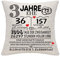 Bommex 3 Jahre Ehe Geschenk 3. Hochzeitstag Kissen Abdeckung Keepsake Dekoration Geschenk für Paare Eltern Frauen Männer Mama Papa Ehemann Frau Oma Opa Tante Onkel Freunde (3. Jahrestag)