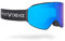 Black Crevice Ski Goggles with Cylindrical Lenses Black/Blue Revo