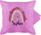 Kissenbezug - Boho Regenbogen I Boho Rainbow - 50 x 50 cm - Pink - personalisiertes Kissen Name namenskissen Bohemian Kita kuschelkissen regenbogenkissen individuell personalisierter Pillow