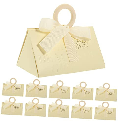 HOMSFOU 20St Dreiecks-Hochzeits schachtel kosmetiktücherboxen kuferek na kosmetyki Süßigkeitenbehälter Süßigkeitentüten für die Hochzeit Brautgeschenke Cookie- tragbar Verpackung