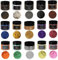 Epoxidharz Farbe Metallic (15er x 20g) Set, AArtsZ Mica Powder Pulver, Epoxy Resin Farbe, Pigment, Farbpigmente, Pigmentpulver Farben für Kosmetisches Qualität, Niveau Lipgloss (15-multicolor-glitter)