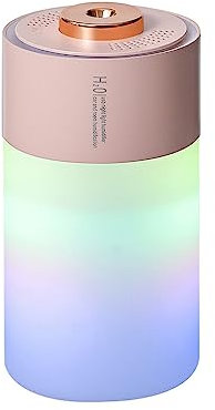 dijiusidy Air Humidifier Mini Diffuser USB Mist with Night Light Purifier Desktop Household Supplies Accessories Machine, Pink