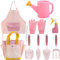 Kids Gardening Set, 4PCS Kleinkind Gartenset, Kindergartenwerkzeuge für Kinder, Kindergartenwerkzeuge, kleines Spielzeuggartenset, Kinder -Werkzeug -Kit -Tasche, Spielzeugwerkzeugkasten für Kinder