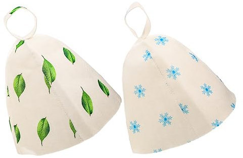 FOYTOKI 2pièces Chapeau De Sauna Feutre Réutilisable Lot De Bonnets Pour Femmes Confort Optimal Pour Sauna Et Salle De Bain Universelle Circulation De Air Pour Température Agréable