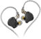 KZ ZS10 PRO X in Ear Monitor Earphones,1DD 4BA Hybrid Driver HiFi Wired Earbuds,Detachable Silver Plated Wired in-Ear Earbuds for Musicians Singer