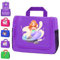 AUNGCSHE Sirène Trousse de Toilette Voyage, 4 L Trousse Maquillage Femme avec Miroir Crochet, Grande Capacité à Sac de Toilette Suspendre, Trousse de Toilette pour Fille Garçon Enfants
