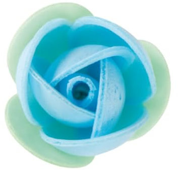 Dekora - Cupcake und Tortendeko Essbar - Essbare Blumen für Torte aus Esspapier in Blau und Geschmacksneutral Ø 3,5 cm - Glutenfrei, Zuckerfrei und für Veganer Geeignet - 140 Stück