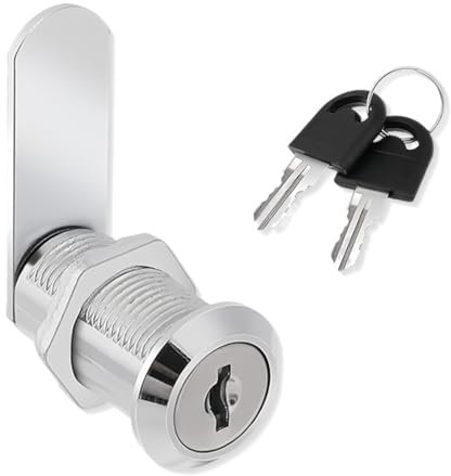 AWOGIPD barillet boite aux lettres, serrure boite aux lettres de 16 mm, serrure à levier pour boîtes aux lettres, serrure de casier, pour portes d'armoire, cupboard, portes d'armoire