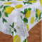 RICAMI FIORENTINI BALDI Tovaglia cotone LIMONI. Made in Italy (Rettangolare cm 140x240 con 12 tovaglioli)
