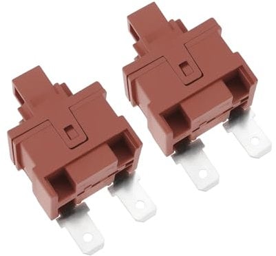 eMagTech 2Pcs 2Pin Switch Assembly Vacuum Cleaner Replacement Part Single Pole Push Button Switch Module Compatible with Dyson DC14 and DC07