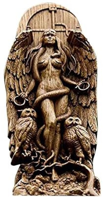 VBQFDPH Deko Göttin Harz Statue Natur Figur 22,0 x 9,0 x 3,0 cm Hekate Statue