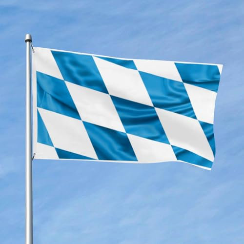 Garten Flaggen Freistaat Bayern Deutschland Feiertage Flags Dekoration Personalisierte Gartenflagge Weatherproof Balkonflagge Für Parade Party Extérieur 90X152CM
