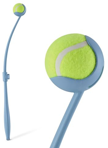 Amazon Basics Ballwerfer, Wurfball für Hunde, Ballwurfmaschine für Tennisbälle, Abnehmbarer Griff mit 2 Verstellbaren Längen, mit Ball, für Outdoor-Spiele