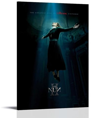 LNSXYSCQ Leinwandposter The Nun II, klassische und wunderbare Filme und TV-Serie, Wandkunst, dekoratives Gemälde, Schlafzimmer, 40 x 60 cm, Rahmenstil
