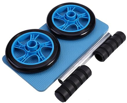 Abaodam AB-Rad Rollen für Kerntraining Bauchrolle Ab-Walze Blau