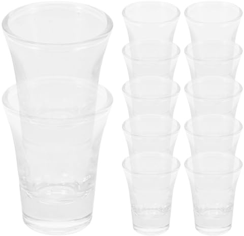 Kommunionsbecher 24 Stück Glas 15ml für Kirchenbedarf | Abendmahl Becher, Elegant Kristall, Tragbar und Wiederverwendbar, für Familienfeiern