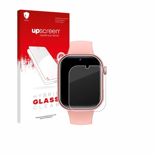 upscreen Schutzglas für Naixues Kids Smartwatch GPS | Transparenter Displayschutz Made in Germany Klare 9H Schutzfolie Glas-Folie Montage-Set Anti-Fingerprint