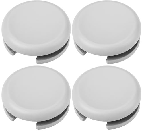 YINETTECH 4 Stück Circle Pad Analog Stick Caps Ersatz Kompatibel mit Nintendo 3DS 2DS 3DS XL 2DS XL LL Grau