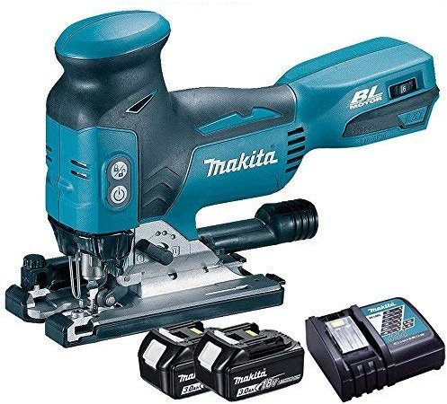 Makita DJV181Z 18V LXT Li-on Brushless Jigsaw with 2 x 3.0Ah BL1830 Batteries & DC18RC Charger
