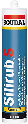 Silirub S - Sigillante in silicone acetico sanitario, 300 ml, colore: Marrone