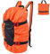 Dilwe Bolso de la Cuerda Que Sube, Mochila Impermeable Plegable del Alpinismo para Subir el Senderismo Que Camina(Naranja)