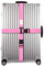 OW-Travel Kofferband Gurt Kreuz Schwerlast Personalisierter Koffergurt Kreuz mit Adressschild. Luggage Strap Gepäckgurt Koffer Gurt Kofferbänder Koffergurte Farbig Koffer Gurt Pink