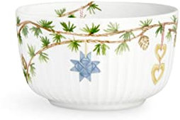 Kähler Schale Ø12 cm Servieren Hammershøi Christmas Handarbeit, weiss