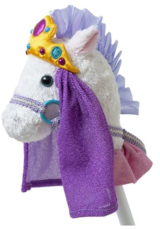 Mary Meyer Hobby Horse Toy Fancy Prancer Stick Horses, 33-Inches Tall, Princess Pony
