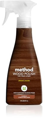 Method Pulidor de madera, almendra, para superficies de madera, muebles y armarios, 14 onzas (paquete de 1)