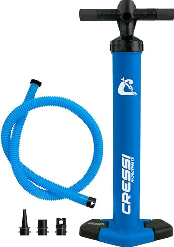 Cressi Welter High Pressure Inflation Hand Pump, Pompa Manuale Unisex Adulto, Blu (Blue), Taglia unica