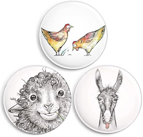 Ligarti® Magnet Set (Made in EU) | Design Kühlschrankmagnet | (Bauernhof-Set)