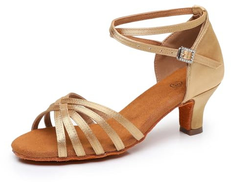 Rosefinch Latein Tanzschuhe für Damen Professionelle Tanzschuhe Ballsaal Party Salsa Tanzübung Performance Schuhe 5cm Absatz,40EU