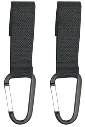 Pack of 2 - Baggy Clips Pram Stroller Hooks Changing Handbag Bag Holder Strong Pushchair Hook Twin Shopping Bags