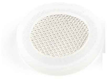 CHJIENJUJIDZ 20 stücke 1/2 '' 3/4 '' Silikondichtungsfilter Netto Dichtung Wasserhahn Tülle Net Duschkopf Filter Klempnerschlauchschlauch Dichtung O-Ring Dichtung-1/2'',White