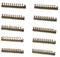 Mini-Würfel-Preisschild, 10 Sets, Preiswürfel, verstellbares 3D-Metall-Preiswürfel-Set für Schmuck, Uhren, Ringe, Shop-Preisanzeige – Bronze/EUR