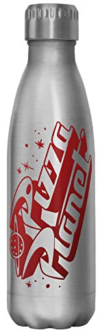 Disney Pizza Planet Logo - Borraccia in acciaio INOX, 500 ml, multicolore