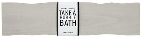 Bella Sleep + Spa Badewannenablage aus Paulownia-Holz, 81,3 cm, Grau