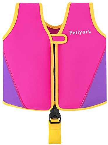 Petiyark Gilet da Nuoto Bambini, Giubbotto Galleggiante, in Neoprene, Aiuto Ideale per Il Galleggiamento, Adatto dai 2-3 anni