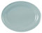 Seltmann Beat Color Glaze Servierplatte oval, 35 x 28 cm, Platte/Servierteller mit Rillenrelief, Arktisblau