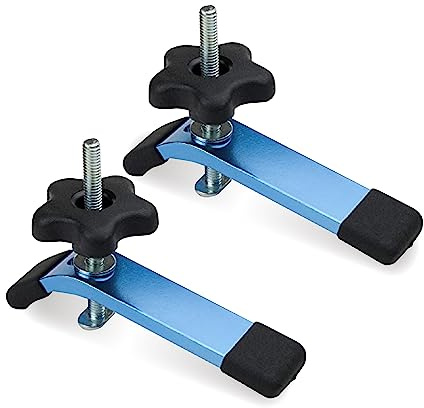 POWERTEC 71168V 2 Stück T-Stück Holzbearbeitungs-Schelle 14 x 3,8 cm (L x B)